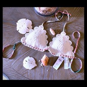 Abercrombie & Fitch Crocheted Bikini Top